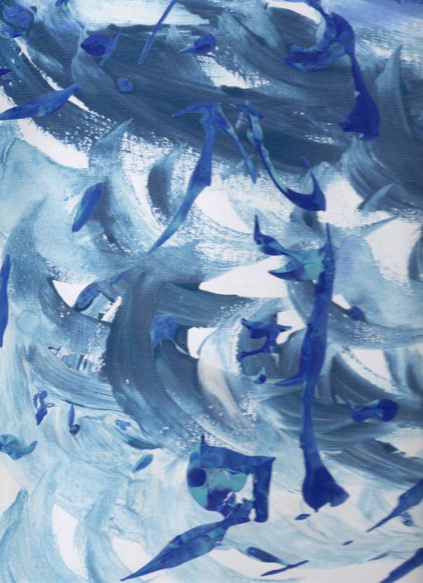 "Passin' Through" by Shé,  11" x 14" acrylic on canvas, 2021