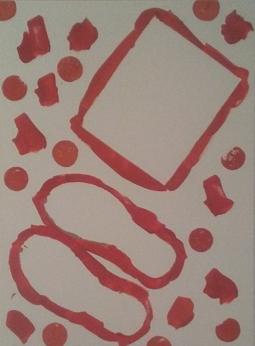 "Stand Still Stencil" by Shé, 9" x 12" acrylic on canvas, 2018