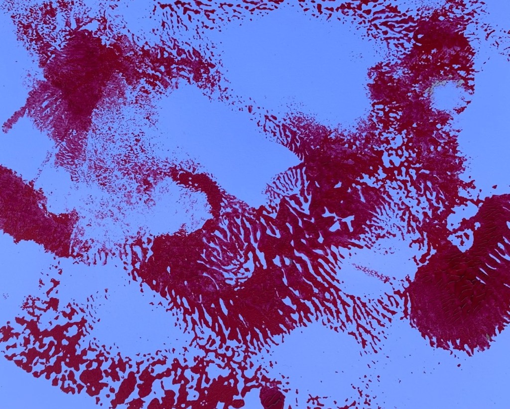 "Beauty Surrounds Me" by Shé, 7" x 10" acrylic on paper, 2024