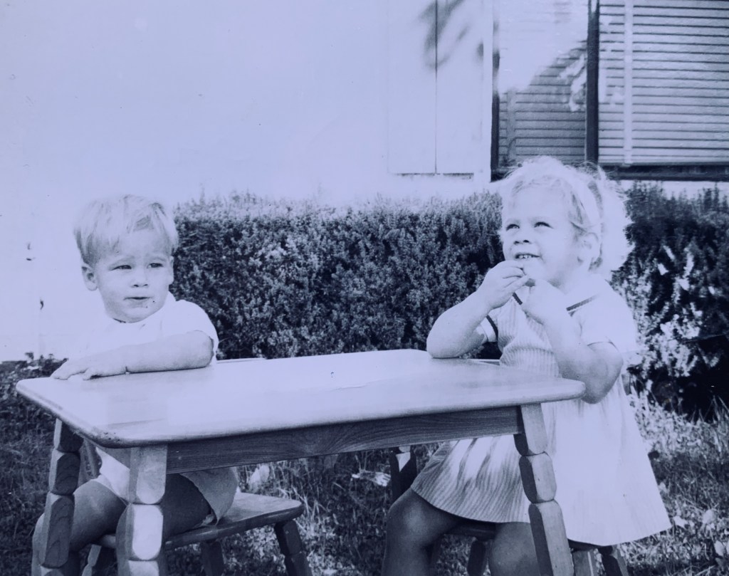 Shé contemplates life with her brother John, circa 1966