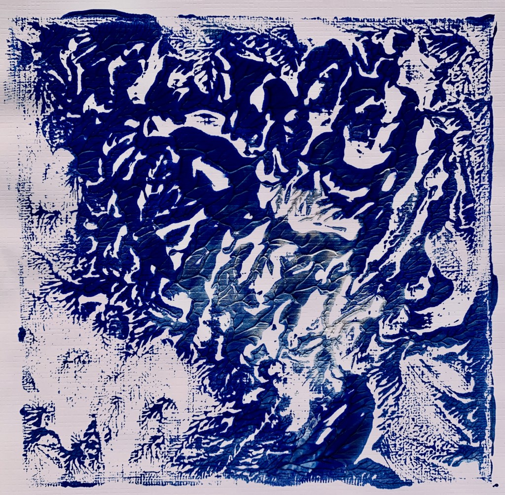 "Redemption" by Shé, 6" x 6" acrylic on canvas, 2022
