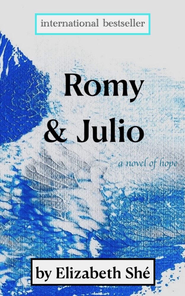 Cover of "Romy et Julio: a novel of hope," designed by Shé, 2026